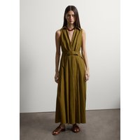 Stefanel Aktion 29% Rabatt auf tailliertes ärmelloses Leinenkleid