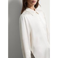 14% Rabatt Stefanel Damenhemd aus reiner Viskose in Elfenbeinweiß 8057914441674