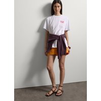 Stefanel Aktion 50% Rabatt auf elfenbeinfarbenes OversizeTShirt für Damen