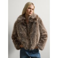 17% Rabatt Stefanel DamenKunstlederjacke in Dunkelbraun