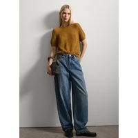 14% Rabatt Stefanel Damen Strickoberteil in Ocker kurzärmlig 8057914767996