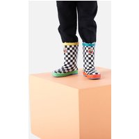 Tog24 Unisex Border Shaun The Sheep Wellies Black