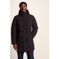 Tog24 Mens Preece Padded Long Jacket Black
