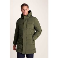 Tog24 Mens Preece Padded Long Jacket Green