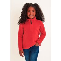 Tog24 Unisex Toffolo Zip Neck Fleece Red