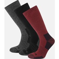 Tog24 Mens Villach 3pk Trek Socks Black
