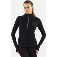 Surfanic Womens Merino Zip Neck Black