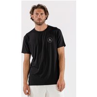 Surfanic Mens Bodyfit Contour Short Sleeve Black