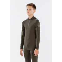 Surfanic Boys Bodyfit Zip Neck Green