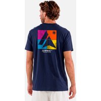 Surfanic Mens Block Logo T-shirt Blue