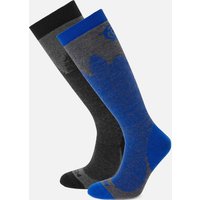 Tog24 Mens Aprica 2pk Ski Sock Black