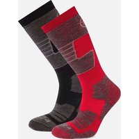 Tog24 Mens Linz 2pk Ski Socks Black