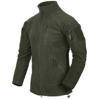 Helikon Tex Alpha Tactical Fleece Jacke oliv grün, taktische Fleecejacke geeignet für Polizei, Militär, Sicherheitsdienst, Survival, Outdoor, Airsoft "XL"