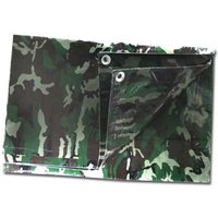 Abdeckplane PE 285x400 woodland, verwendbar als Sonnensegel, Zeltersatz, Regenschutz, Unterlegmatte, Bergetuch ""