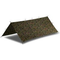 Supertarp Small PL woodland- Das leichte Polyesterquadrat in der Größe 2.00x2.50m ist mit insgsamt 19 Ankerpunkten versehen ""