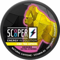 Scooper Energy Iced Tea Lemon, Koffein Snus, Vitamin D5, Vegan ""