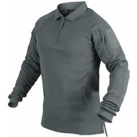 Range Polo Langarmshirt, grau "S"