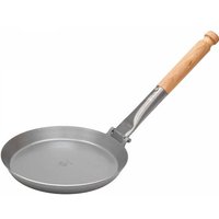 Stabilotherm Jaeger-Bratpfanne original Ø 21cm faltbarer Holzgriff, Pfanne, outdoor cooking, camping, Carbonstahl ""
