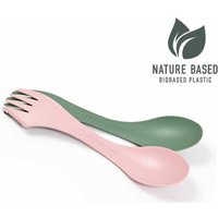 Light My Fire Spork fuer Linkshaendler BIO sandygreen/dustypink, outdoor cooking, camping, Spork, food ""