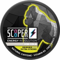 Scooper Energy Iced Cola, Koffein Snus, Vitamin D5, Vegan ""