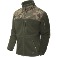 Helikon Tex Infantry Jacket Fleece olive green / pl woodland - taktische Jacke, Fleece Jacke "S"