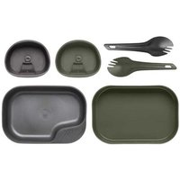 Wildo Camping Set light für zwei oliv/dunkelgrau - Kompaktes und leichtes Essgeschirr ""