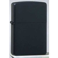 Zippo Benzinfeuerzeug matt schwarz, Sturmfeuerzeug ""