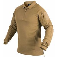 Range Polo Langarmshirt, coyote "L"