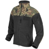 Helikon Tex Infantry Jacket Fleece schwarz / pl woodland - taktische Jacke, Fleece Jacke "S"