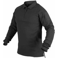 Range Polo Langarmshirt, schwarz "M"