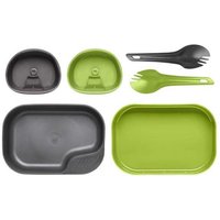 Wildo Camping Set light für zwei limette/dunkelgrau - Kompaktes und leichtes Essgeschirr ""