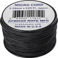 Helikon-Tex Micro Cord (125ft) Black ""