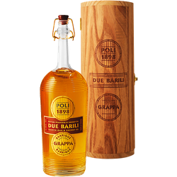 Poli, Grappa Due Barili in Tubo Legno - 700 ml Poli, Grappa Due Barili in Tubo Legno - 700 ml