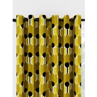 Orla Kiely Florida Yellow Eyelet Curtain