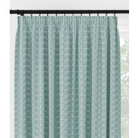 Orla Kiely Linear Stem Aqua Pencil Pleat Curtain