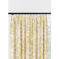Laura Ashley Picardie Gold Pencil Pleat Curtain
