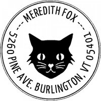 TamponsBureau Bénéficiez de 10 % de réduction sur le tampon en bois Mon chat rond