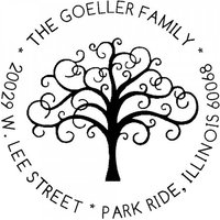 TamponsBureau Bénéficiez de 10 % de remise sur le tampon rond en bois arbre généalogique