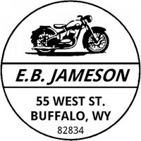 TamponsBureau Bénéficiez de 10% de réduction sur le tampon rond en bois Moto