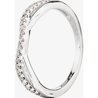 9ct White Gold 0.20ct Diamond Crossover Ring THR24734-20 M