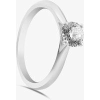 Brown & Newirth 18ct White Gold 0.70ct Brilliant Cut Diamond Solitaire Ring MENW334E/24-17-765 N