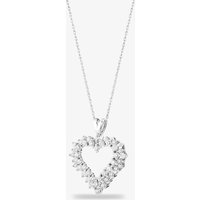 9ct White Gold 1.00ct Diamond Open Heart Pendant THP20494-100