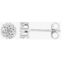 9ct White Gold 0.2ct Diamond Cluster Stud Earrings SKE17445-20