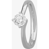Signature Collection Platinum GIA Certificated Four Claw Diamond Twist Solitaire Ring RI-137(.60CT PLUS)-F/VS2/0.60ct