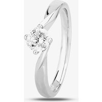 1888 Collection Platinum 0.50ct Certificated Brillianr Cut Twist Solitaire Ring RI-1027(.50CT PLUS)