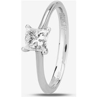 1888 Collection Platinum 0.70ct Certificated Princess Cut Diamond Solitaire Ring RI-2022(.70CT PLUS)