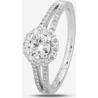 1888 Collection Platinum 0.50ct Diamond Split-Shoulder Ring DSC64(5.0)0.50CT PLUS- G/SI2/0.89ct