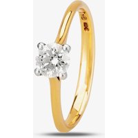 1888 Collection 18ct Yellow Gold 0.50ct Certificated Brilliant Cut Diamond Solitaire Ring RI-141(.50CT PLUS)