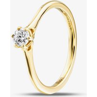 1888 Collection 18ct Yellow Gold 0.40ct Certificated Round Cut Diamond Solitaire Ring RI-144(.40CT PLUS)