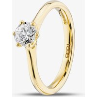 1888 Collection 18ct Yellow Gold 0.70ct Certificated Round Cut Diamond Solitaire Ring RI-144(.70CT PLUS)